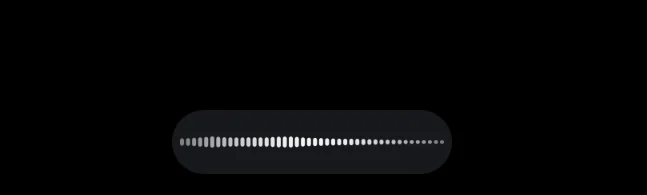 The whole interface: a live waveform that appears while you speak and disappears when you stop